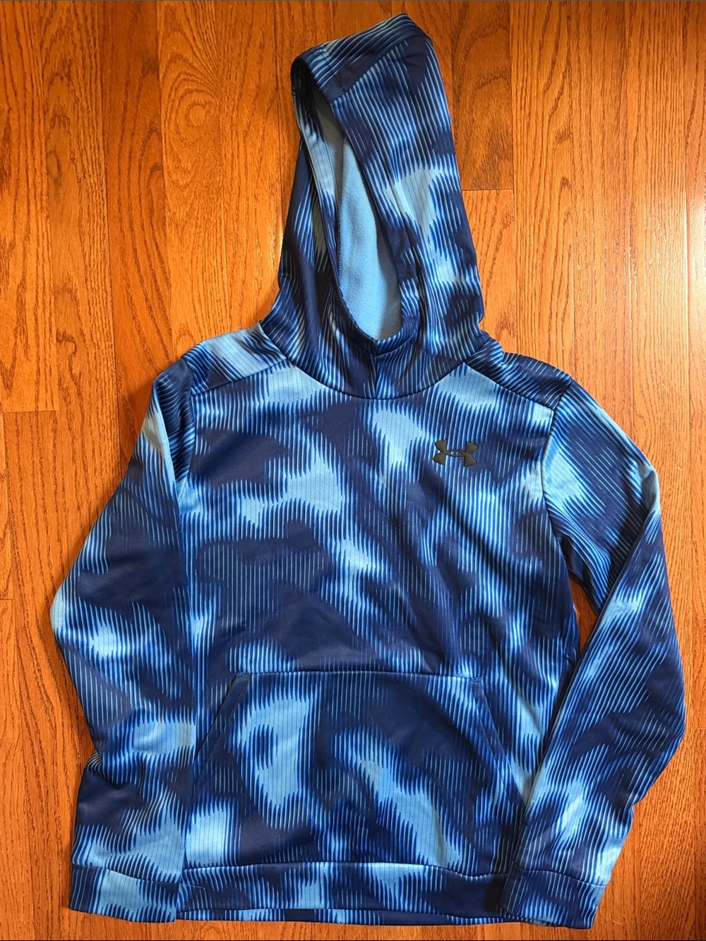 Under Armour Navy and Light Blue Camo Hoodie